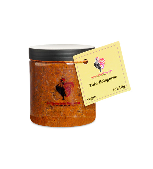 Tofu-Bolognese im Becher